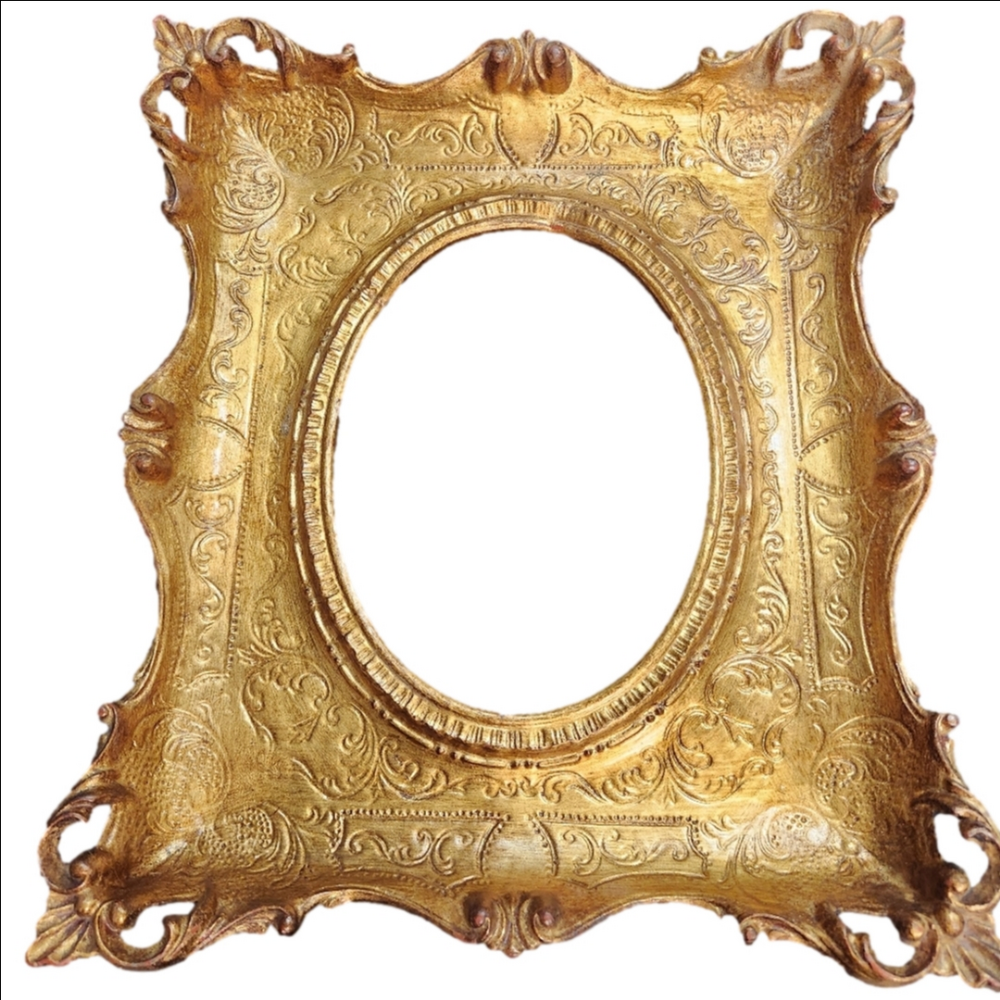 Ornate Gold Art Picture Frame Style Of Rococo Made In Italy